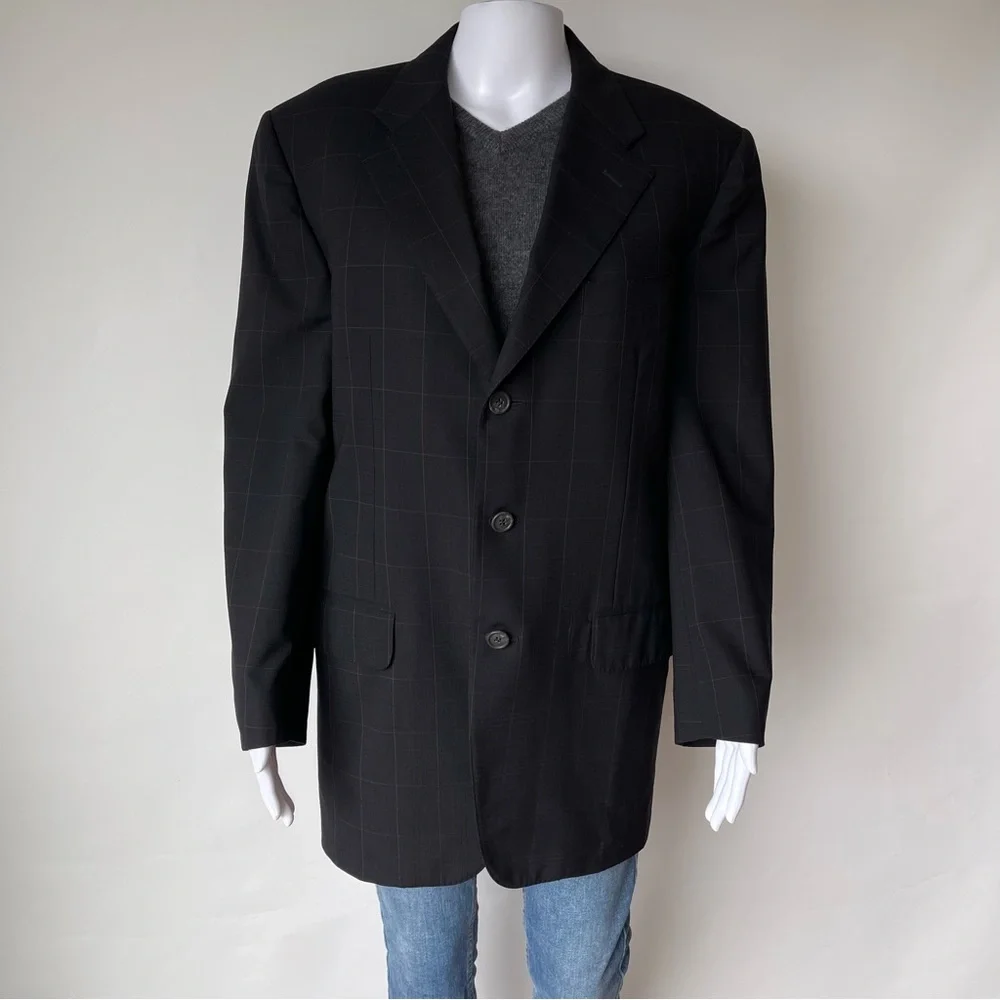 Corneliani Extra Fine Virgin Wool 3 Button Tailored Blazer IT50R US40R
